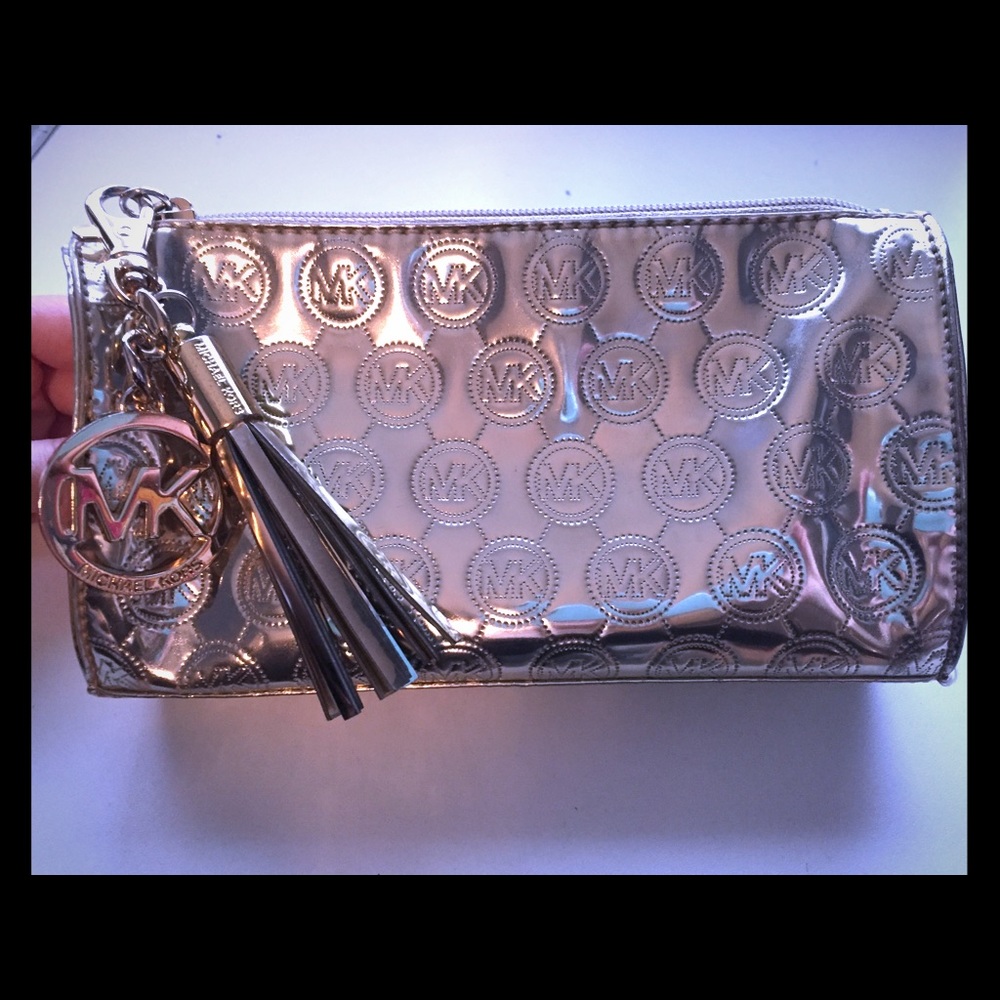 Authentic Michael Kors cosmetic bag with logo
